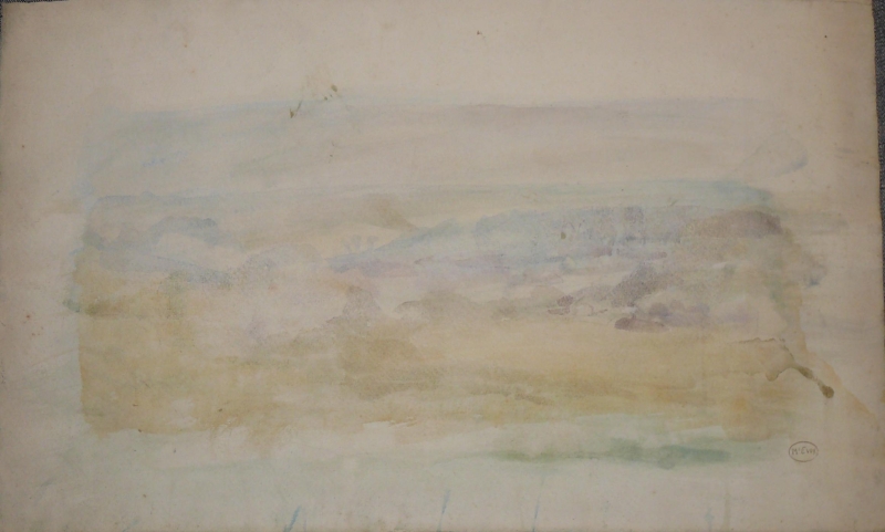 Discontinued landscape, watercolour washes